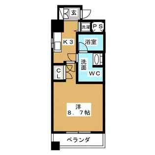 アプリーレ久屋大通公園【12階】の間取り