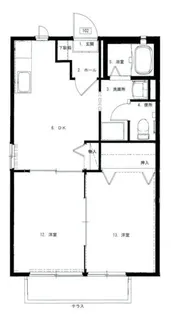 メゾンソレーユ【1階】の間取り