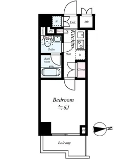 ルーブル川崎七番館【6階】の間取り