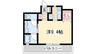 エスグランデ江坂公園【3階】の間取り