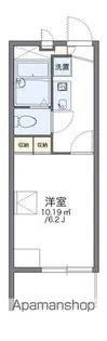 レオパレス浅香山【3階】の間取り