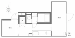ミオテゾーロ哲学堂カーザ【2階】の間取り