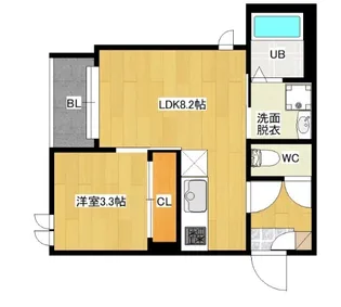 Regalest Lieto 大橋【1階】の間取り