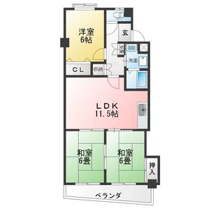 サンローヤル福寿ビル【2階】の間取り