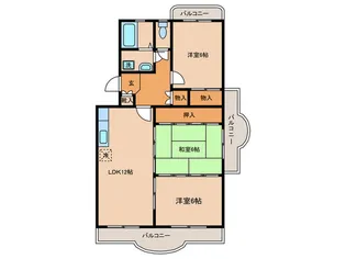 プレステージ和白 II【2階】の間取り