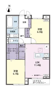 スカイタウン参番館【3階】の間取り