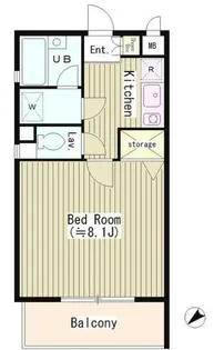 エムズ・フラッツ千駄ヶ谷【1階】の間取り