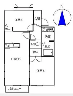 ヴェルドミール【2階】の間取り