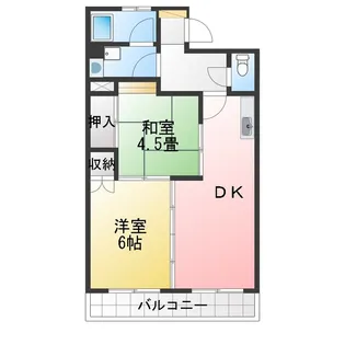 坂田ビル【6階】の間取り