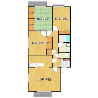 ルミナス ノイ【2階】の間取り