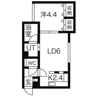 ガーデンハウス美術館前【4階】の間取り