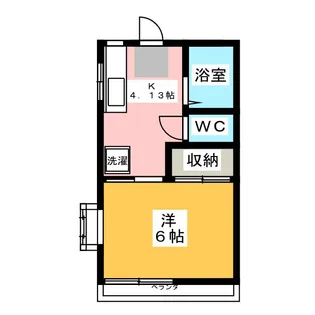 ハイツエメロード【1階】の間取り