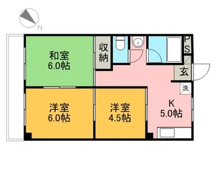 ヴィラクレールII【4階】の間取り