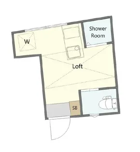 サークルハウス平和島壱番館【1階】の間取り