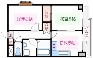 コーポ白河【4階】の間取り