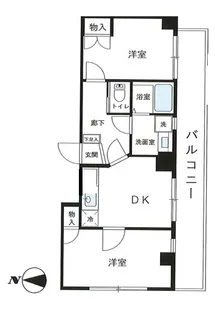 ペリグリンアパートメント【3階】の間取り