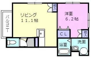 PassageII【2階】の間取り