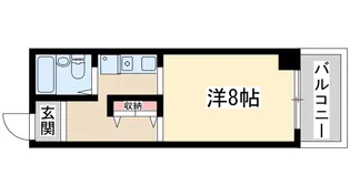 フルーレ第2新大阪【13階】の間取り