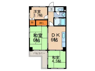 親和新在家ハイツ【1階】の間取り