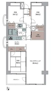 エルプレイス下総中山II【2階】の間取り