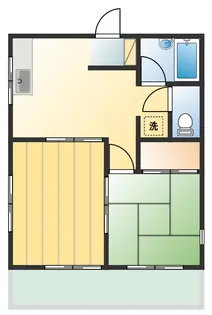 サンハイツ【1階】の間取り