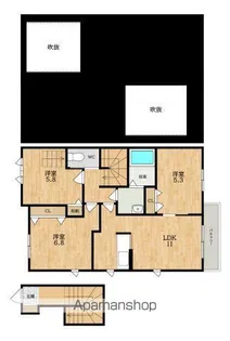 Cheg La mere(シェラメール)【2階】の間取り