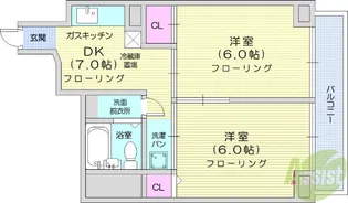仙台ファーストマンション【4階】の間取り