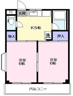 早乙女ハイツ【2階】の間取り