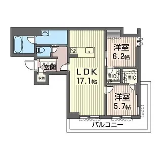 STELLA GATE 陽東【3階】の間取り
