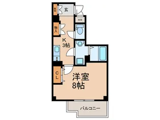 プライムコート新大阪II【4階】の間取り