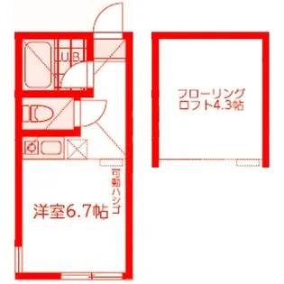 ユナイト八景アルザス・ロレーヌ【1階】の間取り