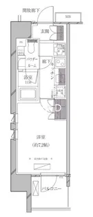 Aーstandard芝浦【3階】の間取り