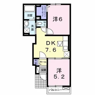 フォーシーズンA・B・C【1階】の間取り