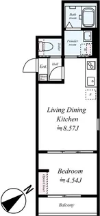 GRADUSかしわ台2【2階】の間取り