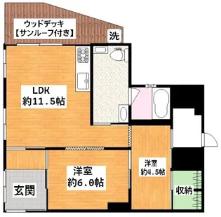 レオネクストCoCoWave【1階】の間取り