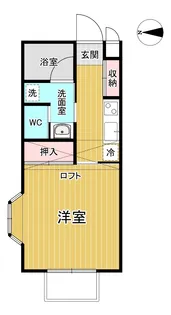 アパルトマンジール2【1階】の間取り