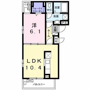 ヴォワ・ラクテII【2階】の間取り