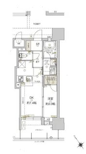 アクタス福岡県庁前グランネクスト【3階】の間取り