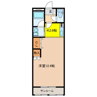 サンヴィレッジ【2階】の間取り