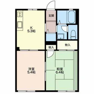 フレグランス島崎【1階】の間取り