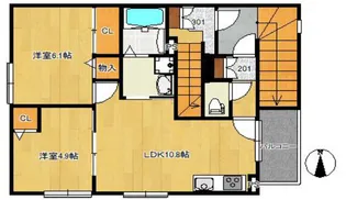 NodoHouse【2階】の間取り