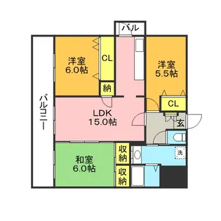 桜ガーデンヒルズ【3階】の間取り