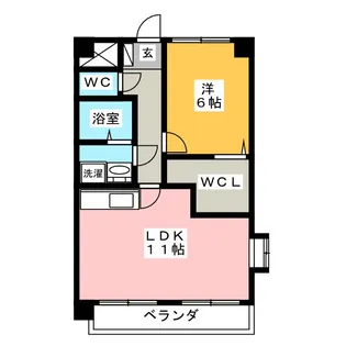 テイガンIII【8階】の間取り