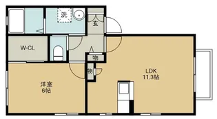 トスカーナI【2階】の間取り