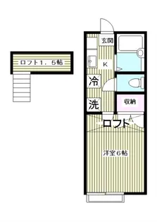 フローラルハイツ【1階】の間取り
