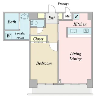 プロシード日本橋本町【9階】の間取り
