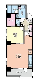 フェリズ町田【6階】の間取り