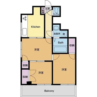 カーサパルテンツァ【1階】の間取り