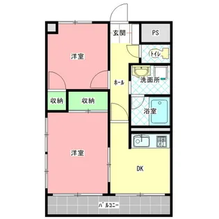 ヴィラプルメリア【2階】の間取り