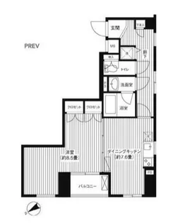 麻布イーストコア【2階】の間取り